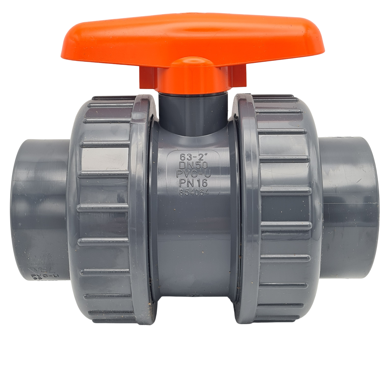 Vanne PVC à bille marque VDL pour tuyau diamètre 63 mm pour bassin, piscine,...