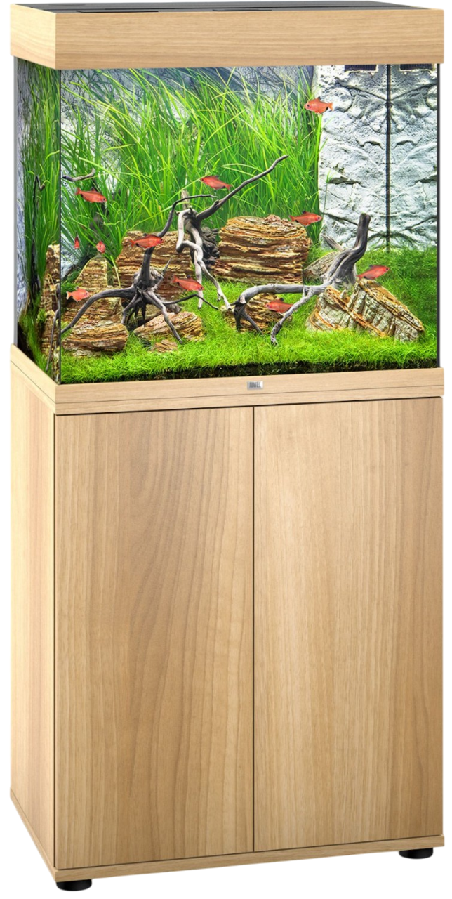 JUWEL Combinaison Lido 120 LED Chêne Clair aquarium 61 x 41 x 58 cm 120 L avec meuble SBX assorti