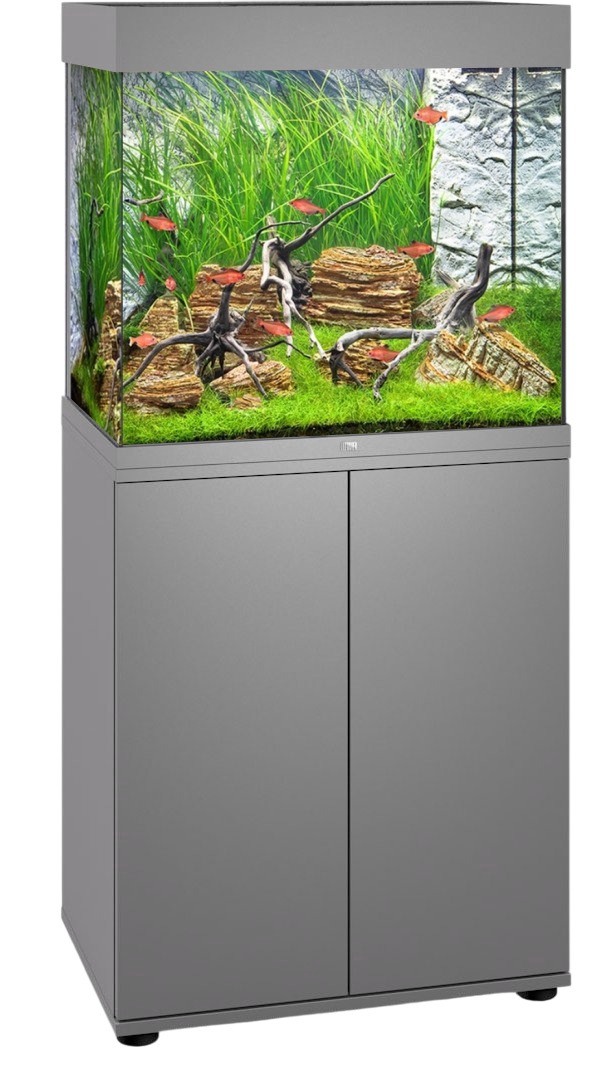 JUWEL Combinaison Lido 120 LED Gris aquarium 61 x 41 x 58 cm 120 L avec meuble SBX assorti