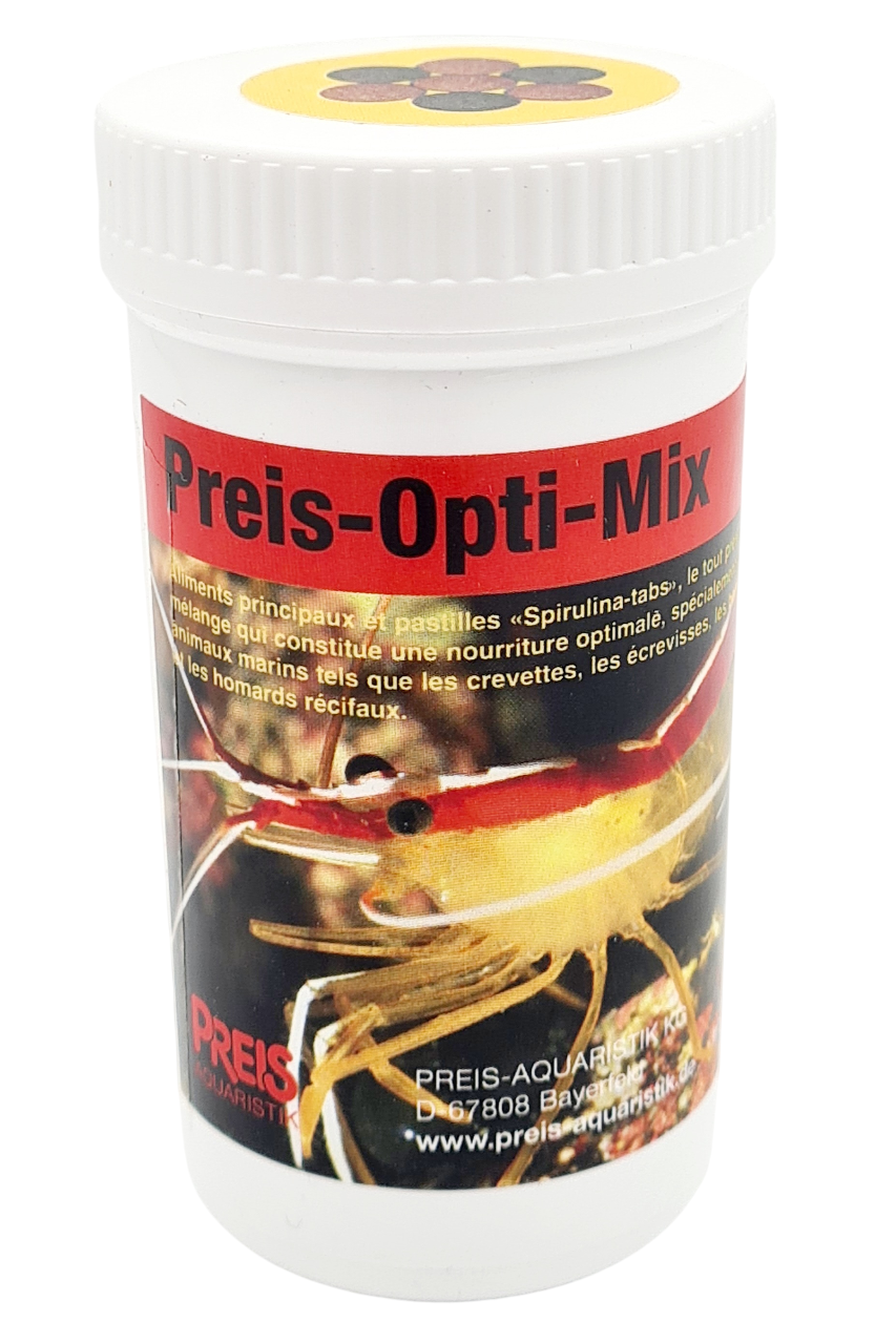 PREIS Opti-Mix 100 ml nourriture en pastilles pour crevettes et autres invertébrés marins