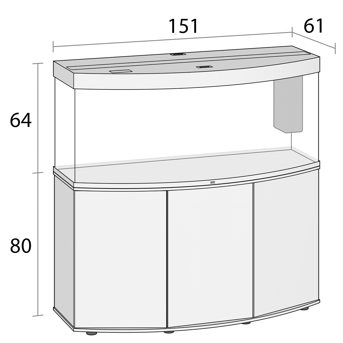 juwel-combinaison-vision-450-led-dimensions