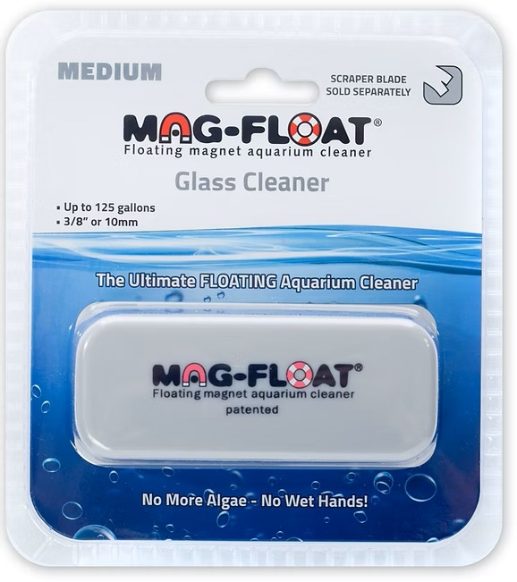 MAG FLOAT Glass Cleaner Medium aimant flottant pour vitre d\'aquarium en verre jusqu\'à 10 mm d\'épaisseur