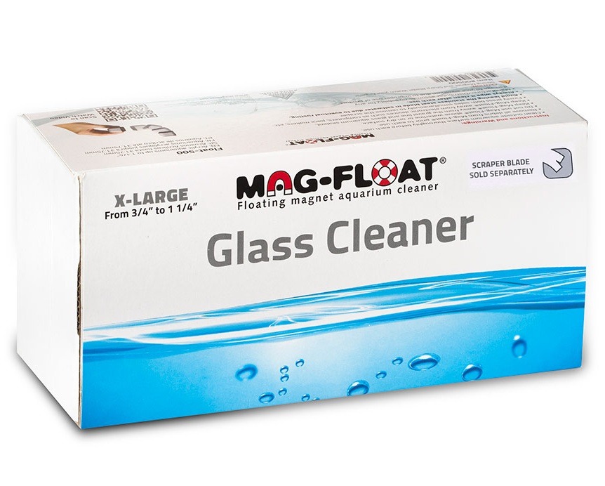 MAG FLOAT Glass Cleaner Extra Large aimant flottant pour vitre d\'aquarium en verre jusqu\'à 30 mm d\'épaisseur
