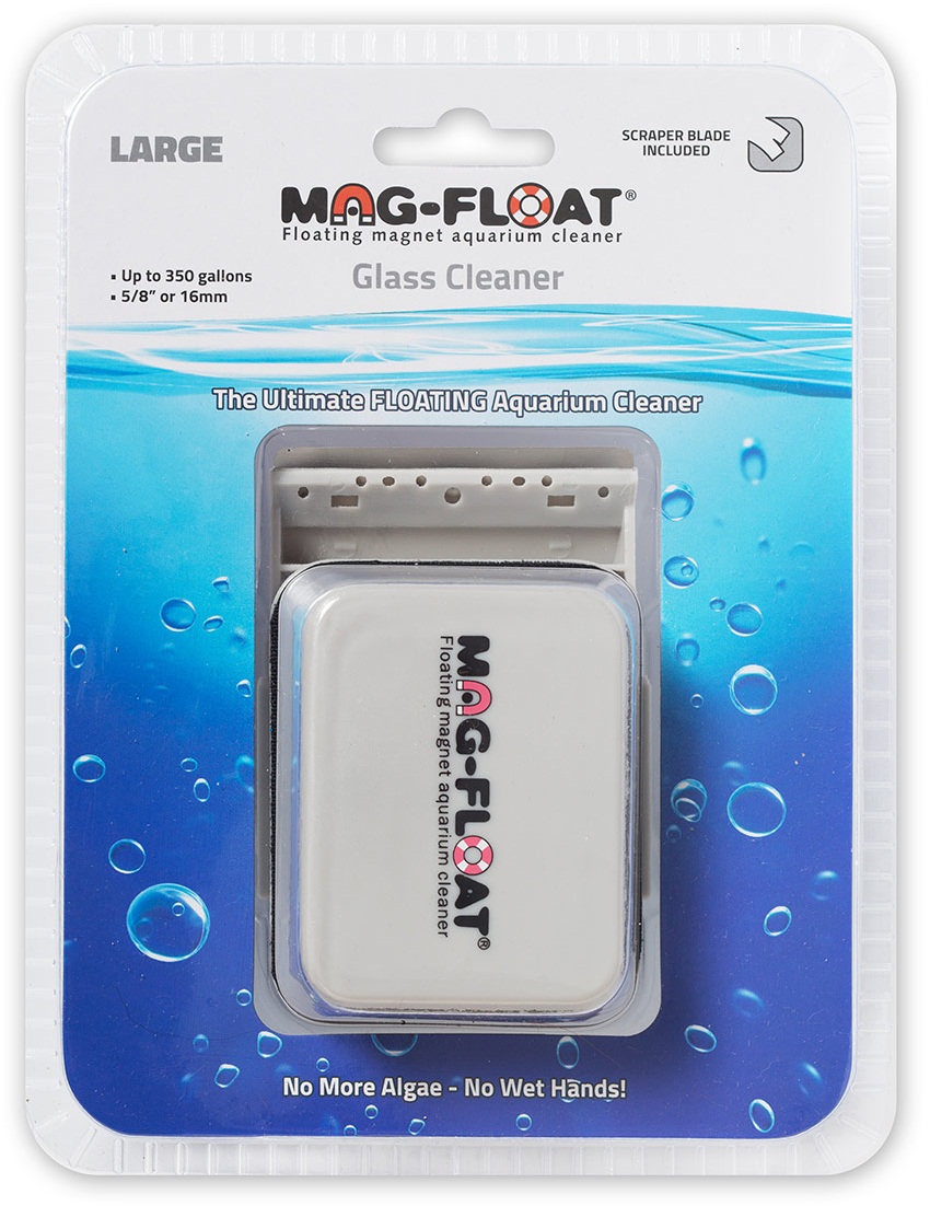 MAG FLOAT Glass Cleaner Scraper Large aimant flottant avec lame pour vitre d\'aquarium en verre jusqu\'à 15 mm d\'épaisseur