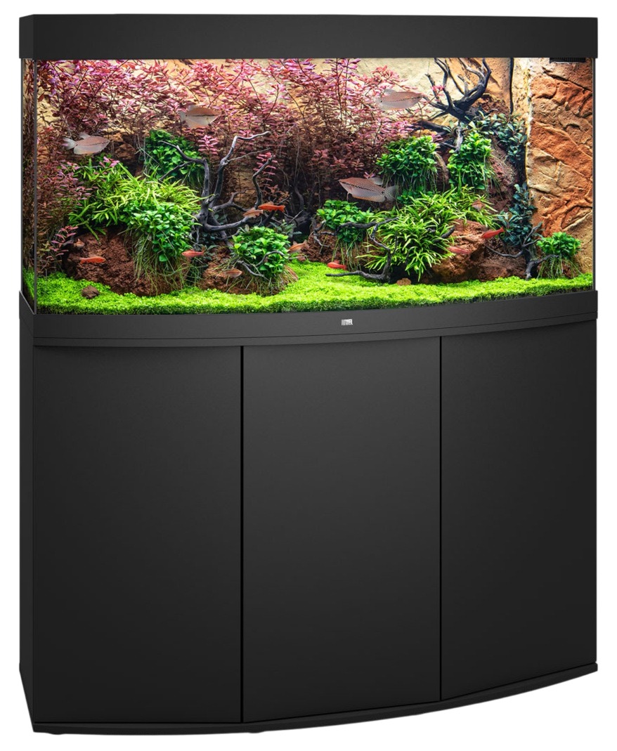JUWEL Combinaison Vision 260 LED Noir aquarium panoramique 121 x 46 x 64 cm 260 L avec meuble SBX assorti