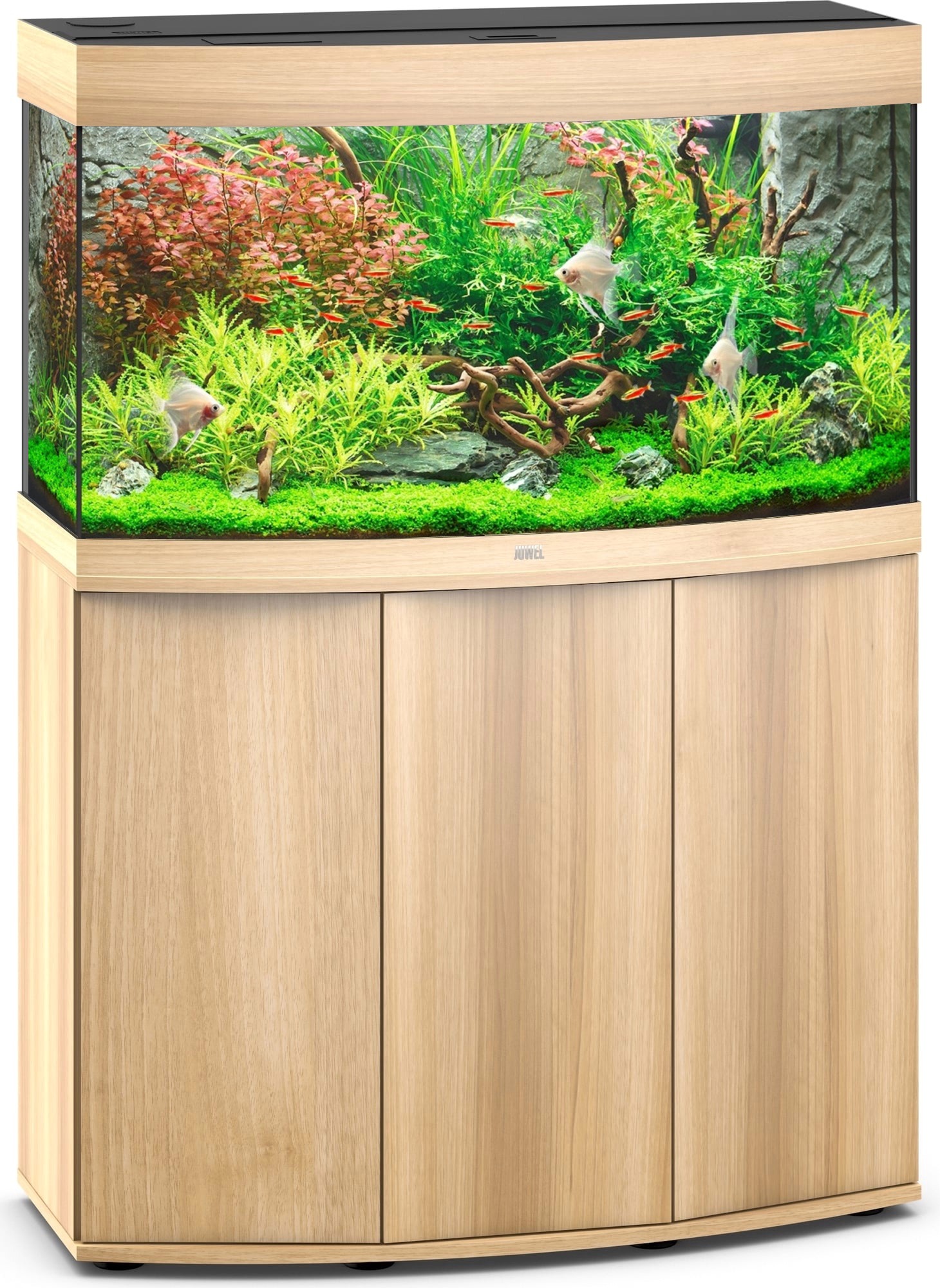 JUWEL Combinaison Vision 180 LED Chêne Clair aquarium panoramique 92 x 41 x 51 cm 180 L avec meuble SBX assorti