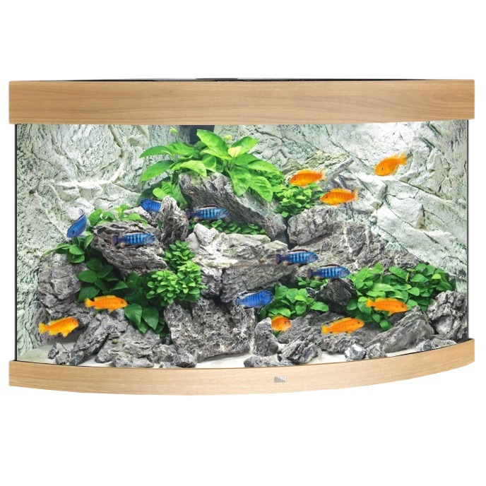 JUWEL Trigon 190 LED Chêne Clair aquarium d\'angle équipé 70 x 70 x 60 cm 190 L
