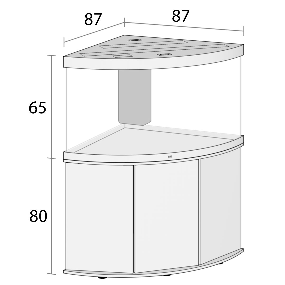 juwel-combinaison-trigon-350-led-meuble-dimensions