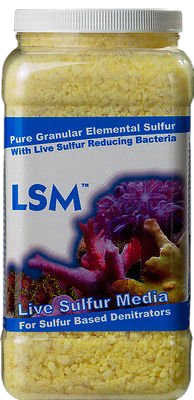 CARIBSEA LSM Media 3,78 L granulés de souffre pur enrichi en bactéries