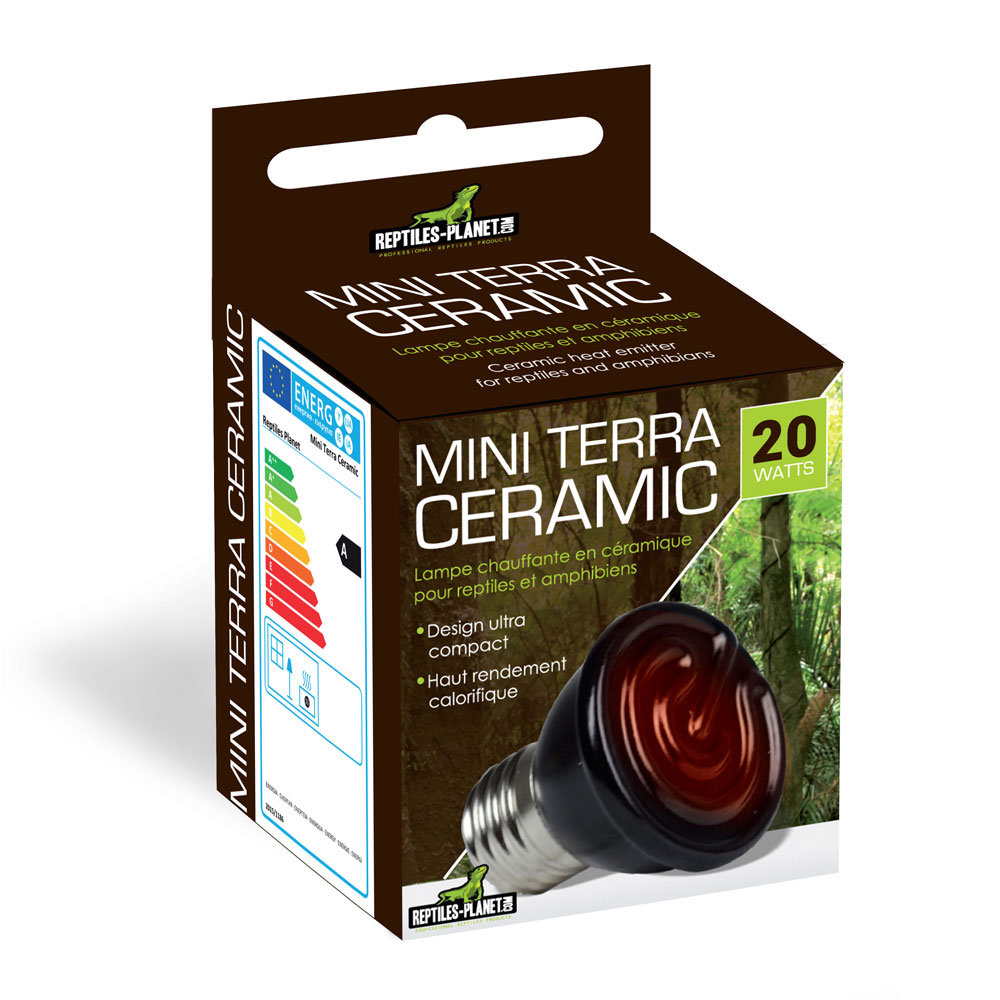 REPTILES PLANET Mini Terra Ceramic 20W spot chauffant céramique avec culot E27