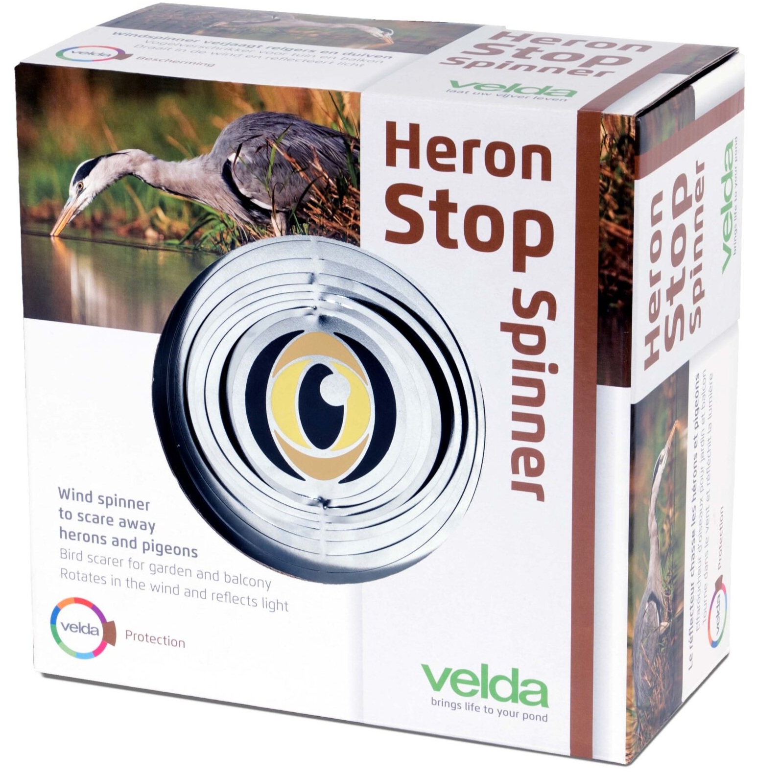 VELDA Heron Stop Spinner effaroucheur visuel contre les Hérons et autres volatiles indésirables
