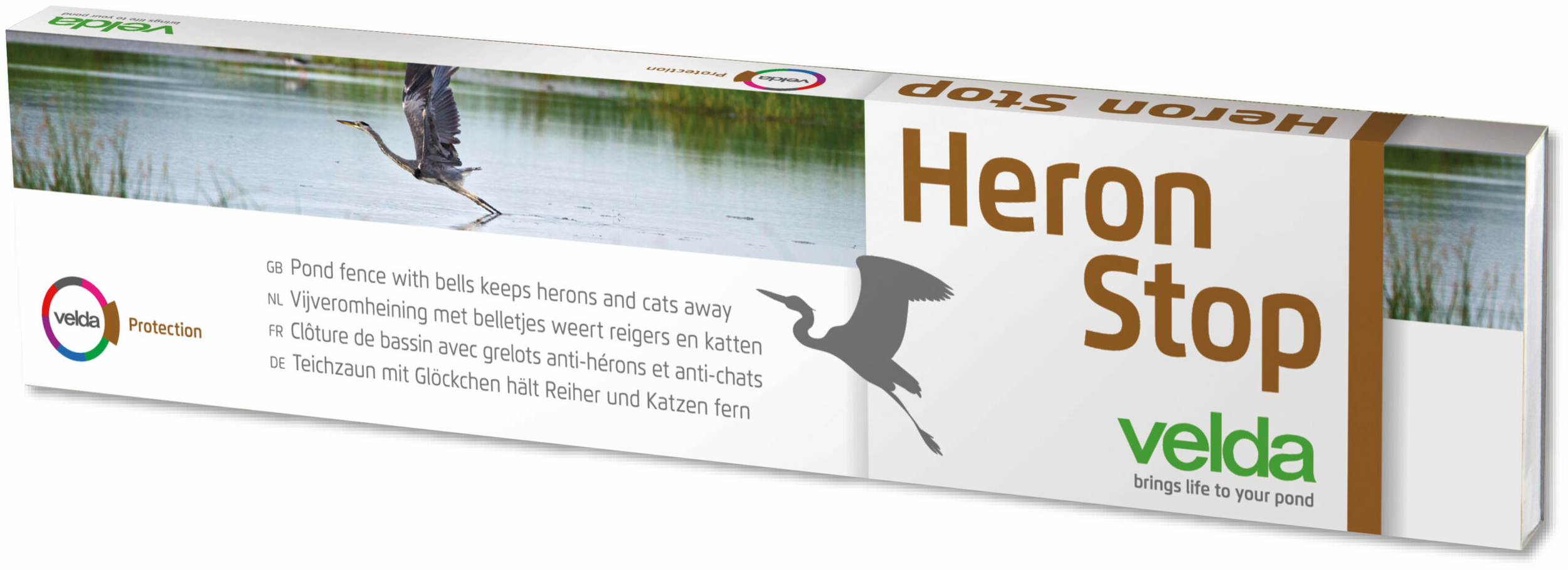 VELDA Heron Stop clôture de bassin avec clochettes anti-Hérons et chats