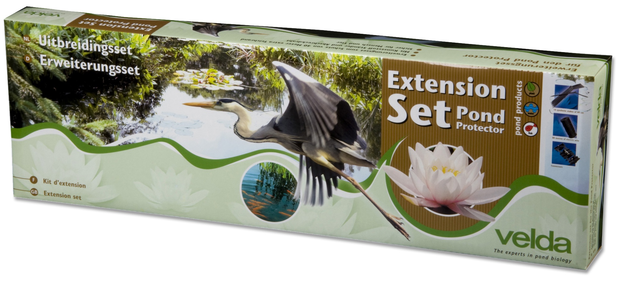 VELDA Extension Set câble 80 m pour clôture électrique Pond Protector