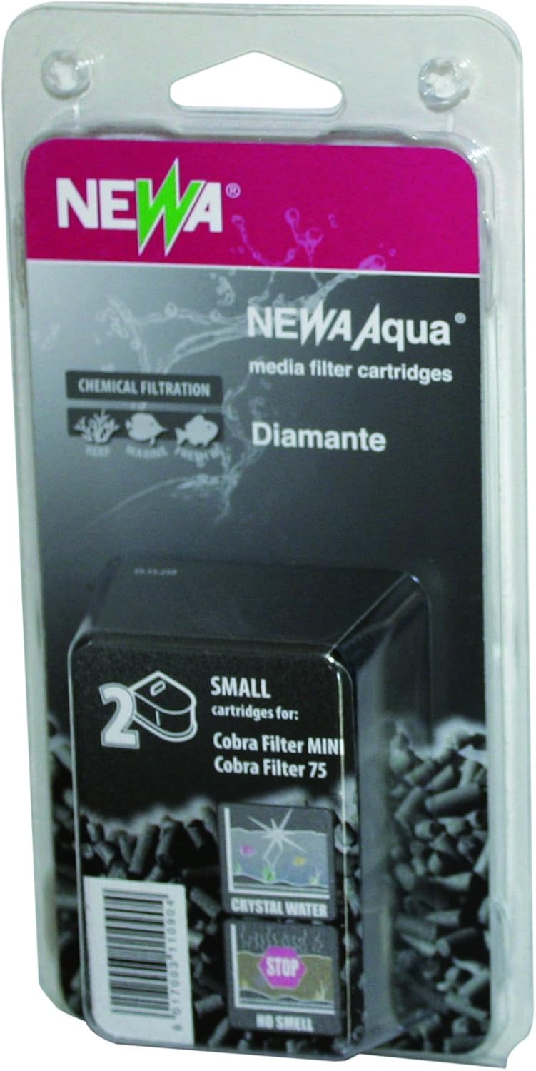 NEWA Diamante lot de 2 cartouches au charbon actif pour filtre Cobra Mini et 75
