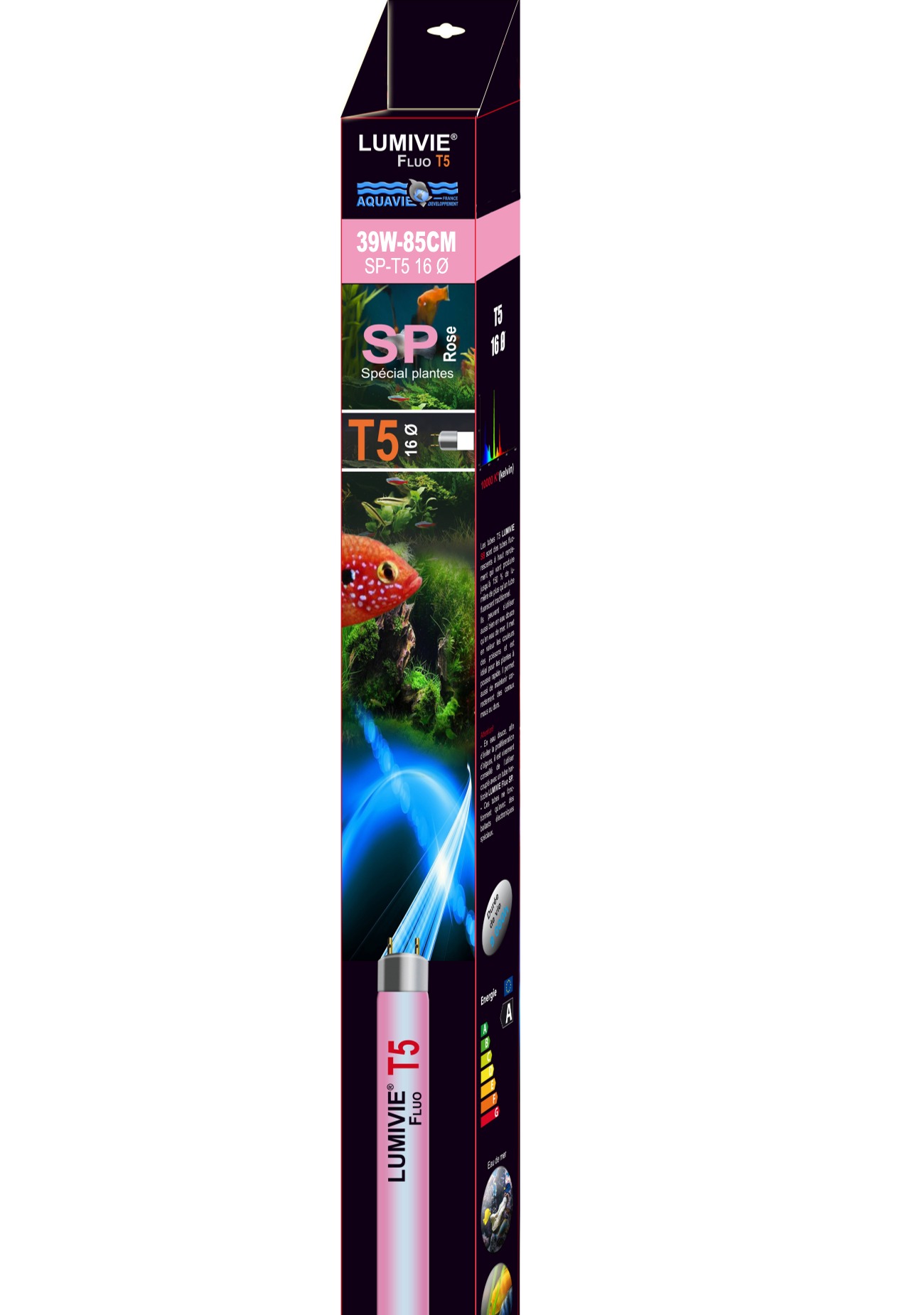 AQUAVIE Lumivie T5 SP 39W 85 cm tube fluorescent lumière Rose spéciale croissance des plantes d\'aquarium