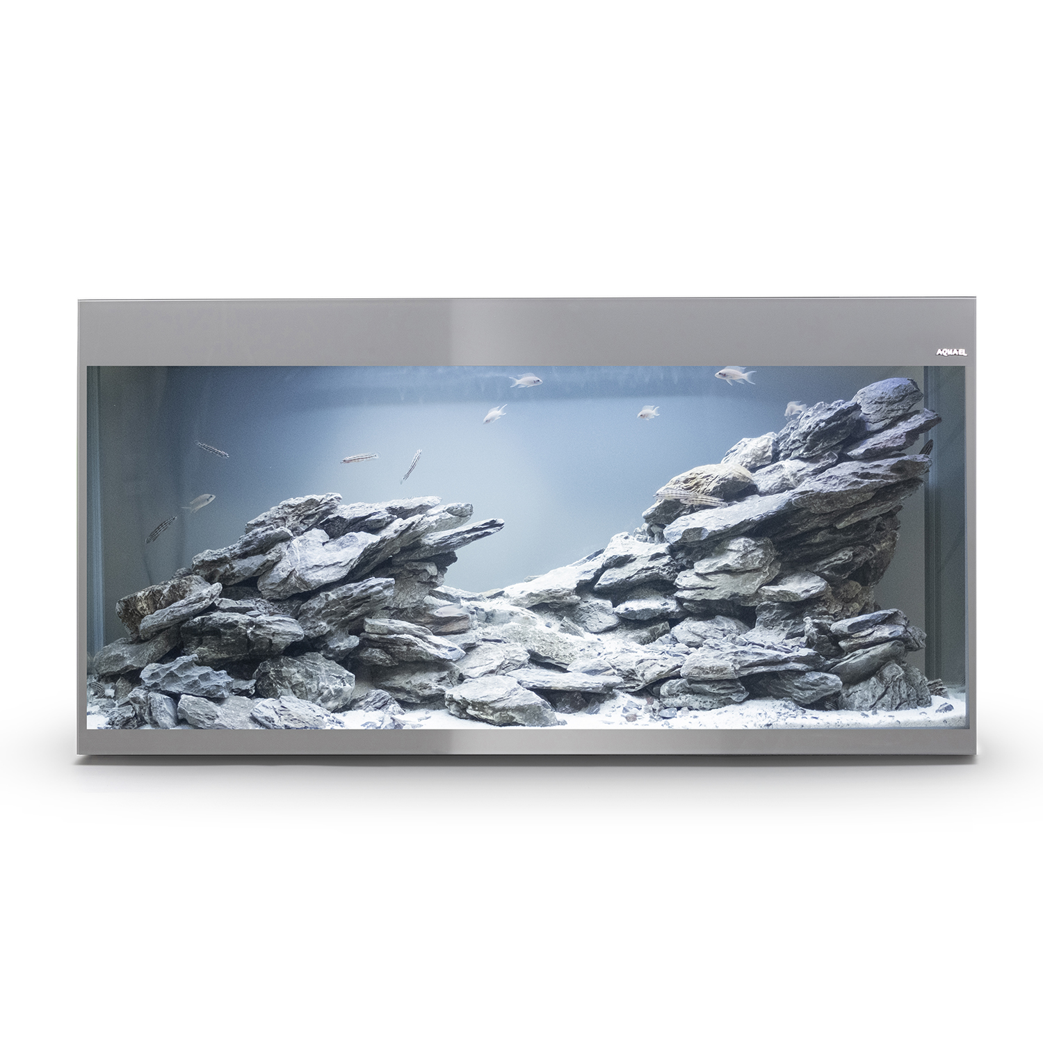 AQUAEL Glossy ST 120 LED Day & Night 2.0 Gris Brillant aquarium équipé 120 x 40 x 63 cm 260 L