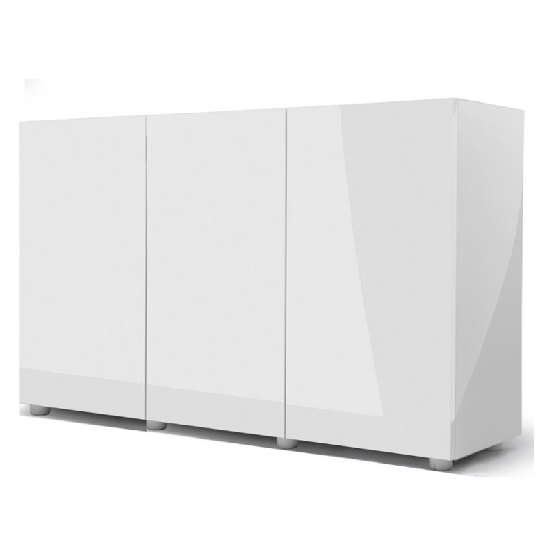 AQUAEL Stand Glossy ST 120 Blanc Brillant meuble d\'aquarium 120 x 40 x 75 cm