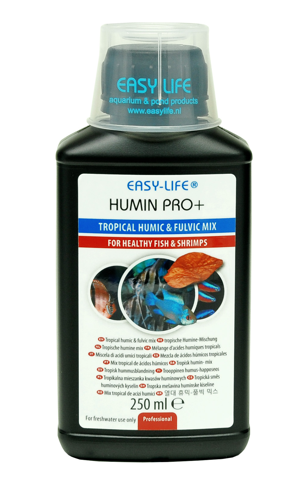 EASY-LIFE Humin Pro+ 250 ml mélange d\'acides humiques et fulviques pour recréer les conditions naturelles et améliorer la santé des habitants