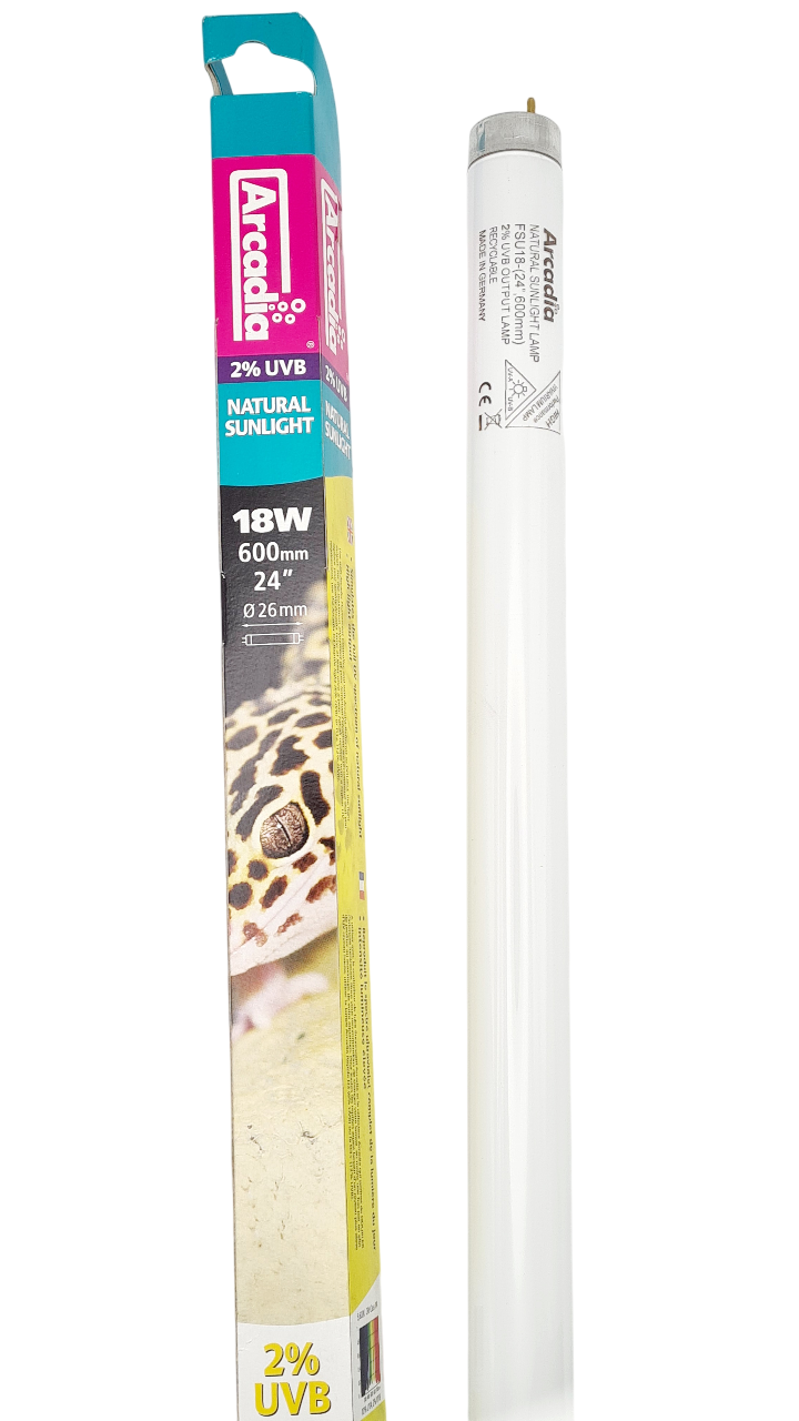 ARCADIA Natural Sunlight UVB 2% T8 18W 60 cm tube néon 5600K pour vivarium et terrarium