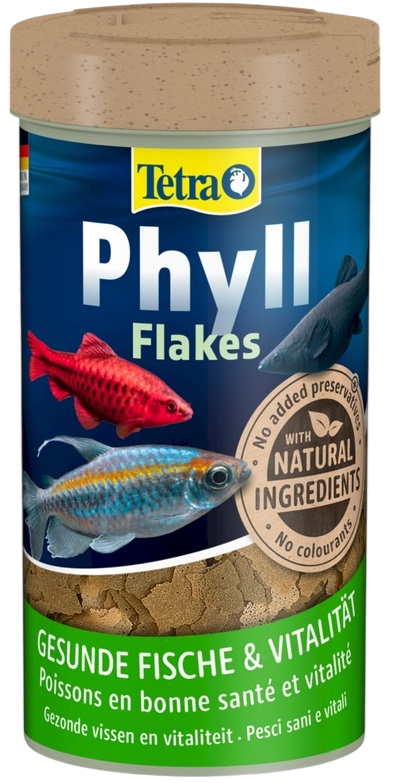 TETRA Phyll Flakes 250 ml aliment complet en flocons pour tous les poissons d\'aquarium herbivores