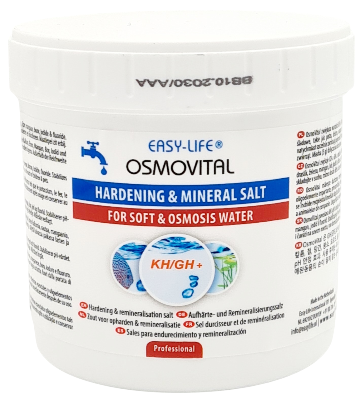 EASY-LIFE OsmoVital 250 gr sel minéralisant et durcissant pour eau douce et osmosée