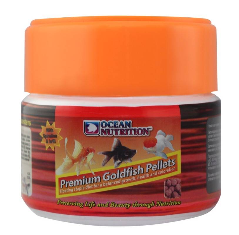 OCEAN NUTRITION Premium Goldfish Pellets 70 gr aliment complet pour toutes les variétés de poissons rouges