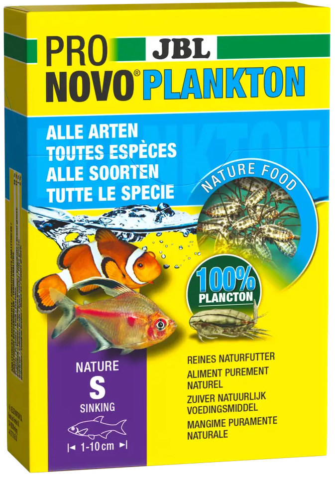 JBL ProNovo Plankton 8 x 10 ml aliment 100% naturel à base de plancton pour poissons d\'aquarium d\'eau douce et marins