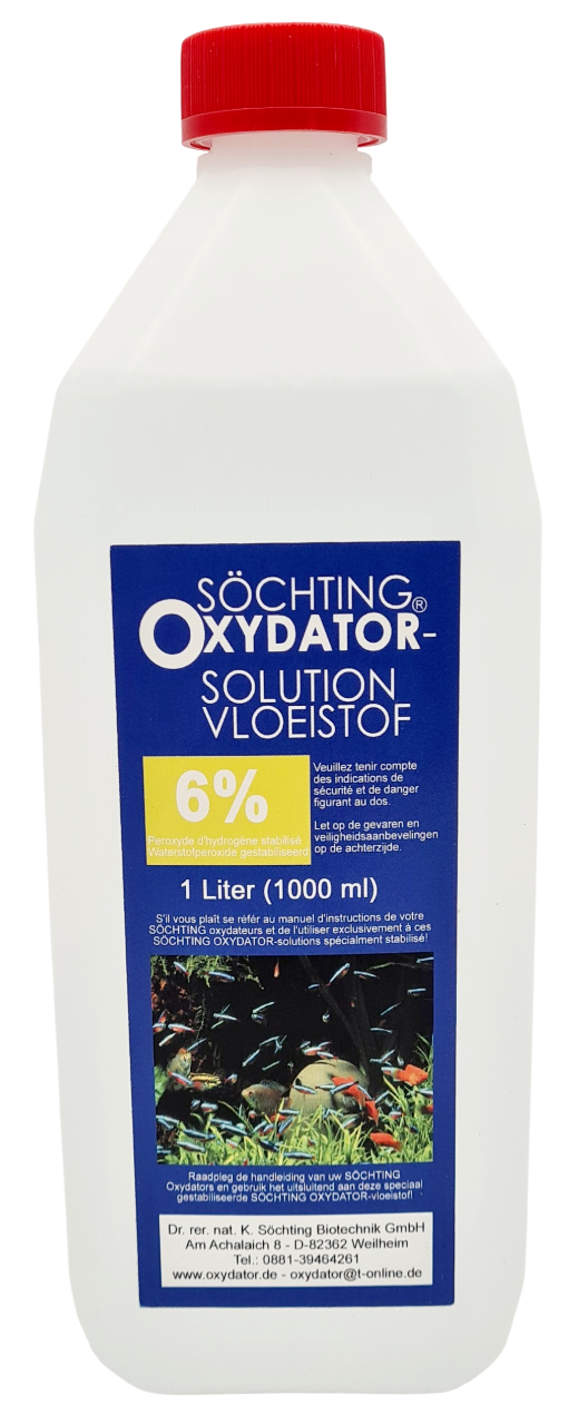SÖCHTING Recharge Oxydator 6% bouteille 1 L de Liquogène pour réacteur Oxydator
