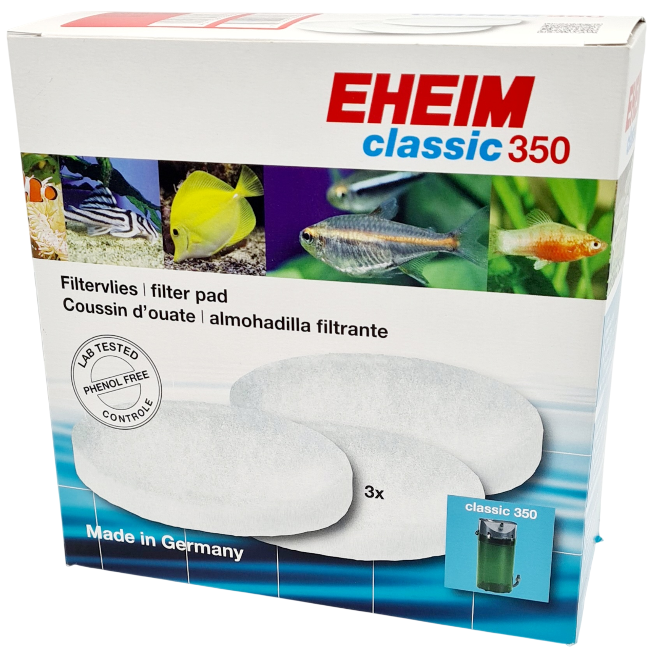 EHEIM 3 coussins de ouate filtrante pour filtre Classic 2215