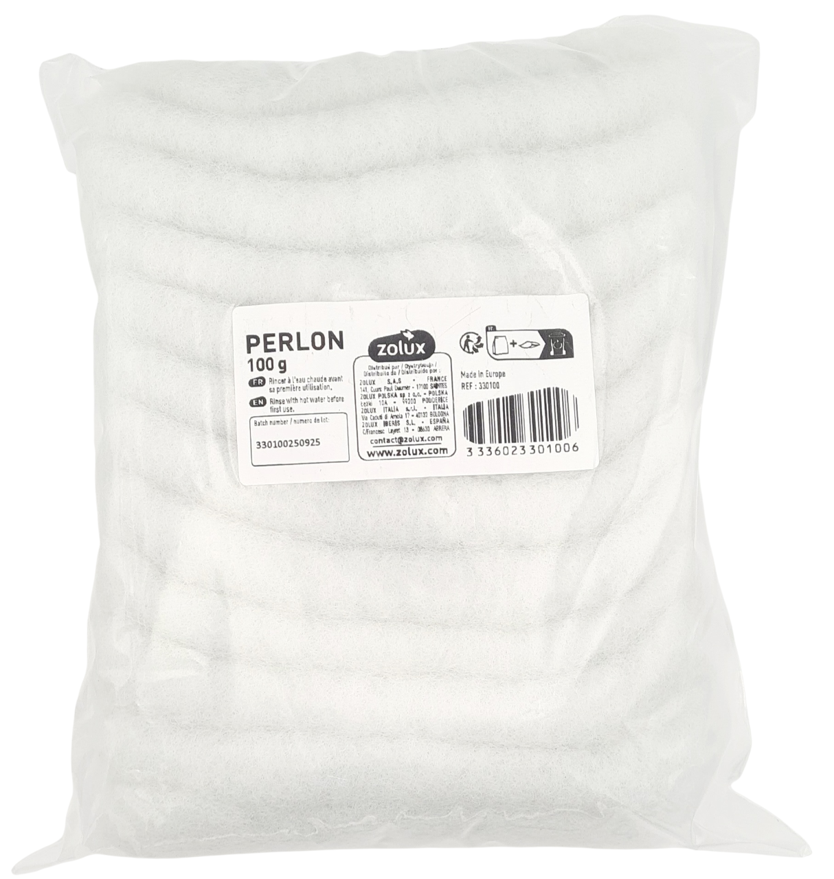 ZOLUX Perlon 100 gr ouate de filtration pour aquarium d\'eau douce et d\'eau de mer