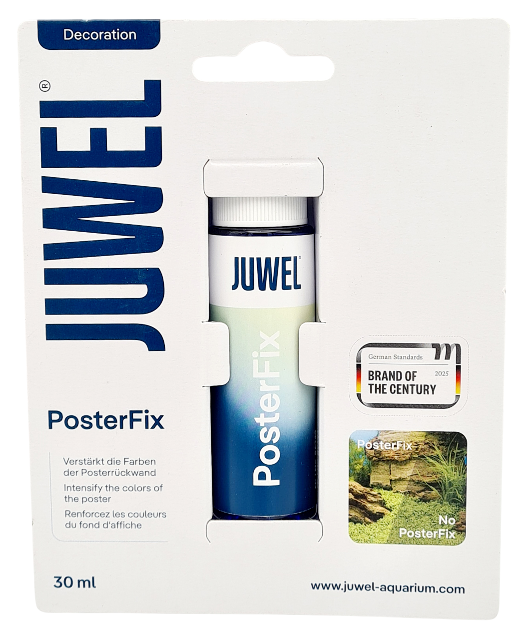 JUWEL Poster Fix pour collage simple, rapide et sans bulles de votre poster de fond