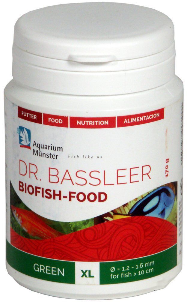 AQUARIUM MUNSTER BioFish Food Green XL 170 gr nourriture en granulés pour poissons herbivores d\'eau douce et d\'eau de mer dès 10 cm