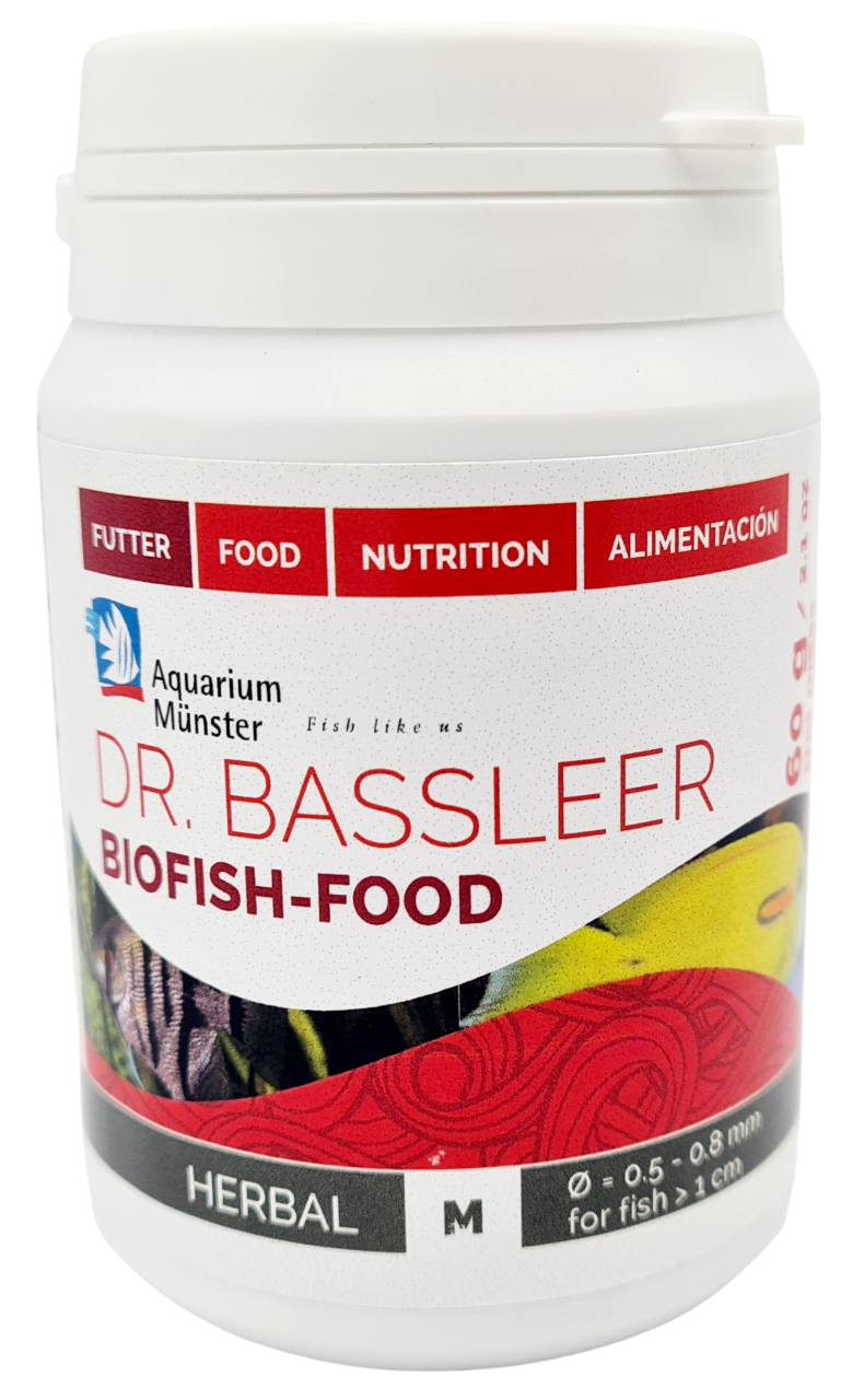 AQUARIUM MUNSTER BioFish Food Herbal M 60 gr nourriture en granulés avec herbes médicinales pour poissons d\'eau douce et d\'eau de mer dès 1 cm