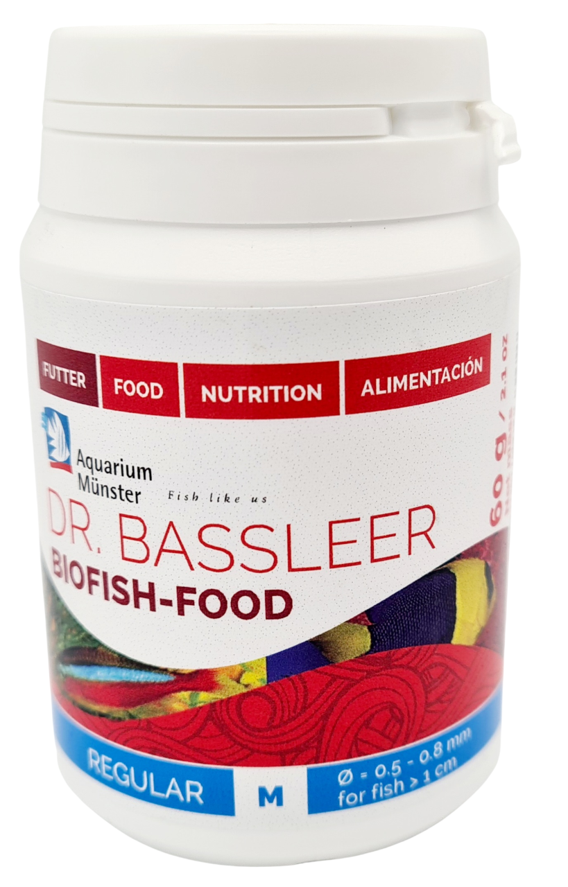 AQUARIUM MUNSTER BioFish Food Regular M 60 gr nourriture en granulés riche en nutriments pour poissons d\'eau douce et d\'eau de mer dès 1 cm