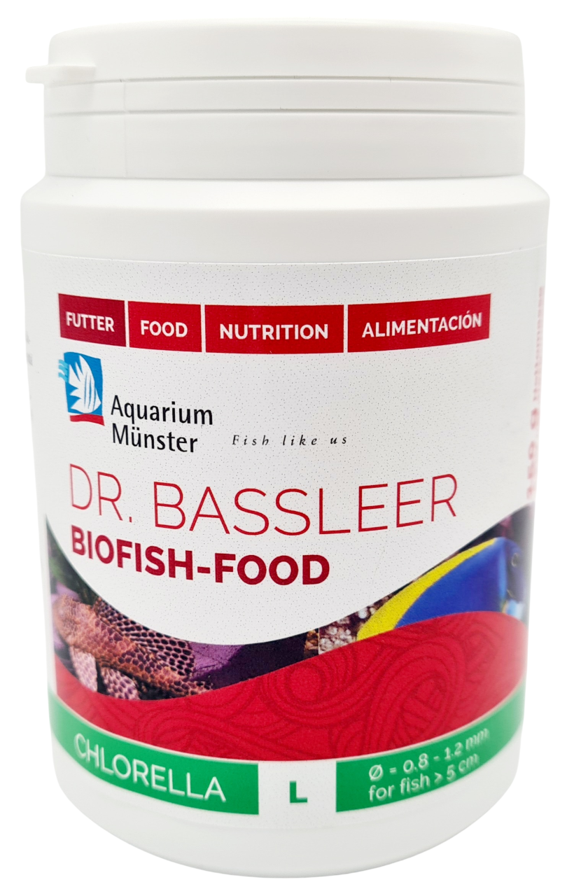 AQUARIUM MUNSTER BioFish Food Chlorella L 150 gr nourriture en granulés avec algue Chlorella pour poissons d\'eau douce dès 5 cm