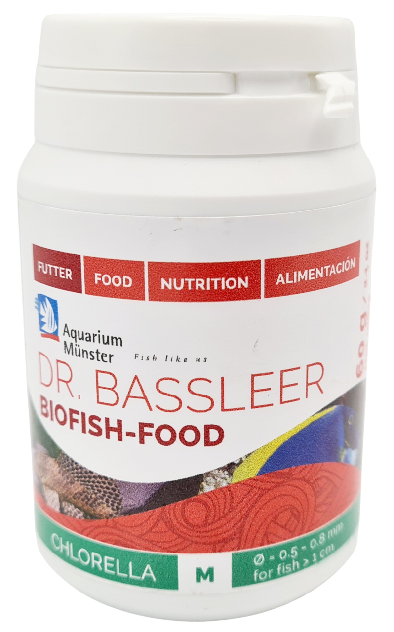 AQUARIUM MUNSTER BioFish Food Chlorella M 60 gr nourriture en granulés avec algue Chlorella pour poissons d\'eau douce dès 1 cm