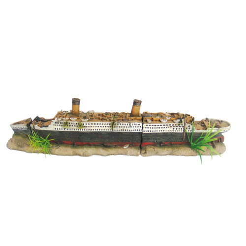 HOBBY MS Olivia décoration bateau 40 x 9,5 x 6,5 cm pour aquarium