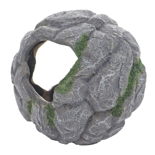 HOBBY Terra Ball 3 décoration / cachette 13,5 x 12,7 x 13,5 cm pour terrarium et aquarium