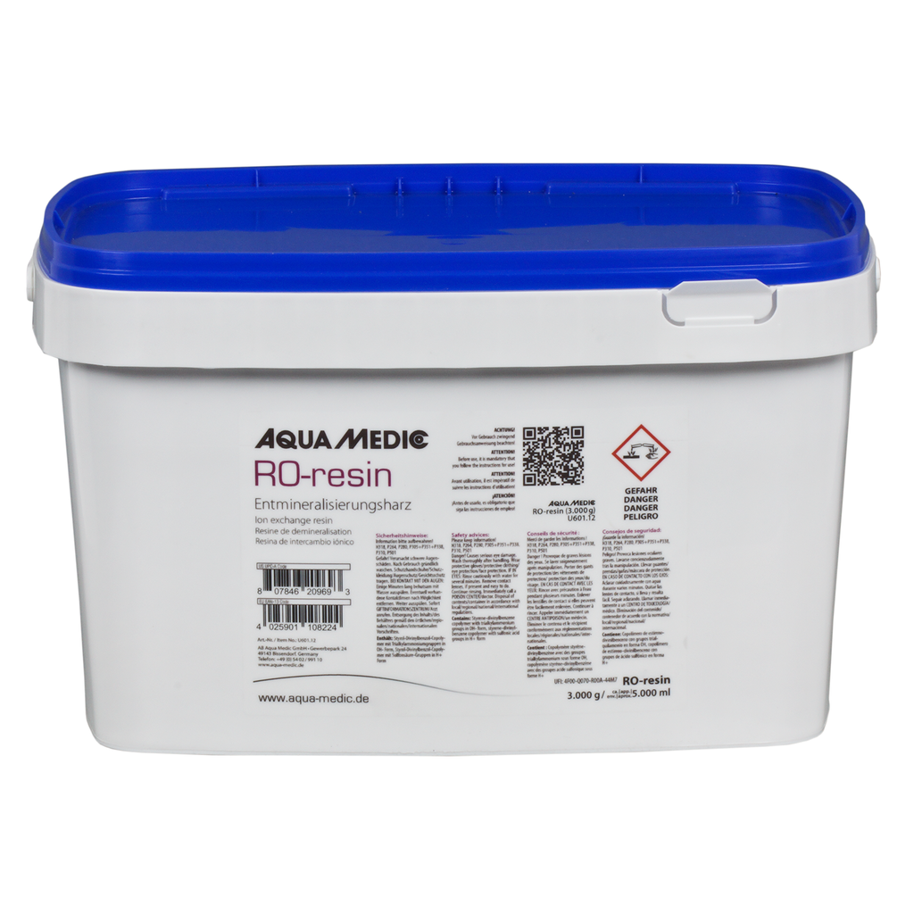 AQUA MEDIC RO-resin 5L résine échangeuse d\'ions déminéralisante pour supprimer les substances non retenues de l\'eau osmosée
