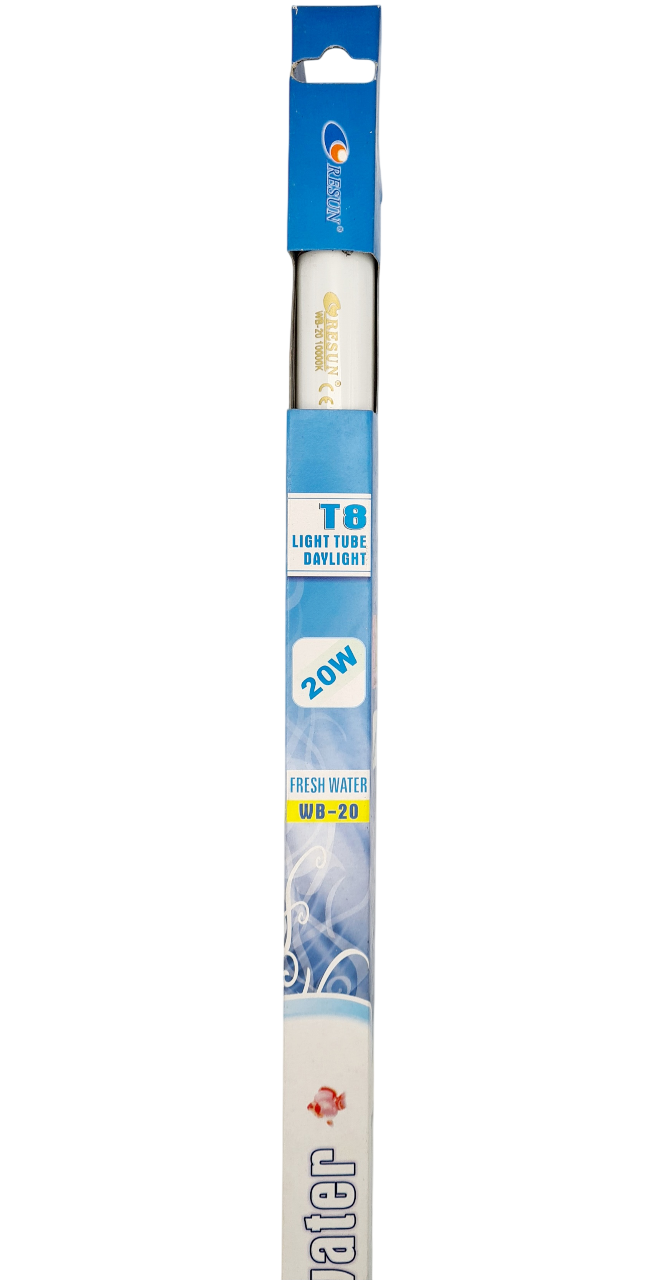 RESUN Tropical & ColdWater 20W (18W) T8 60 cm tube néon lumière du jour spécial aquarium d\'eau douce