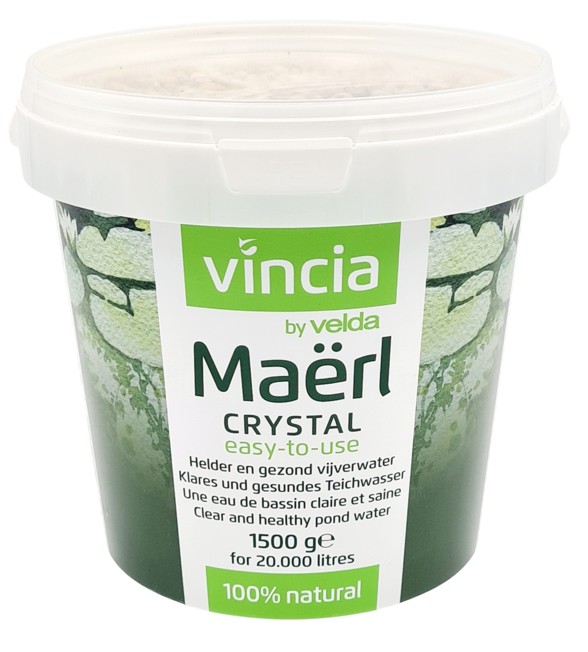 VINCIA Maërl Crystal 1500 gr clarifiant et assainissant 100% naturel en granulés pour bassin jusqu\'à 20000 L