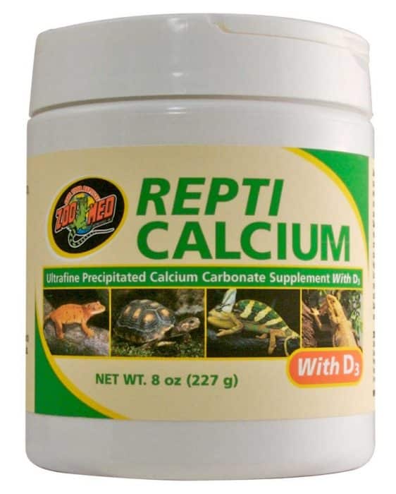 ZOOMED Repti Calcium 227 gr avec D3 complément de Calcium en poudre pour reptiles et amphibiens