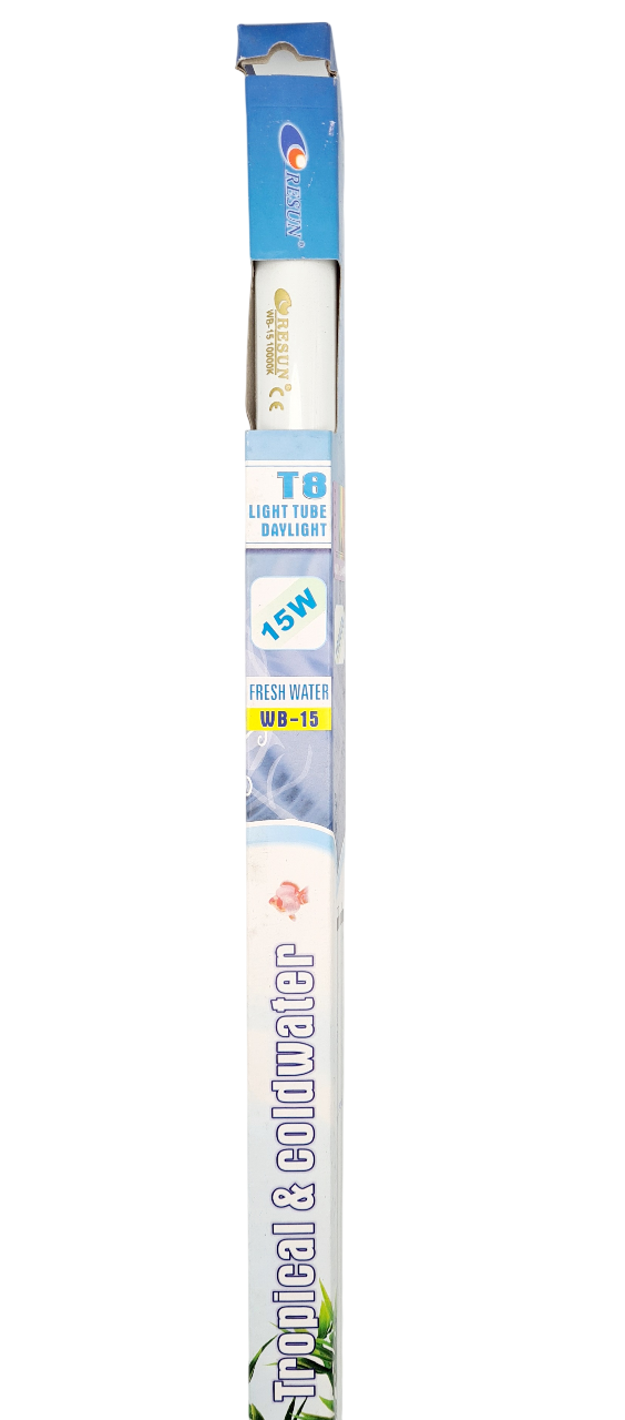 RESUN Tropical & ColdWater 15W T8 45 cm tube néon lumière du jour spécial aquarium d\'eau douce