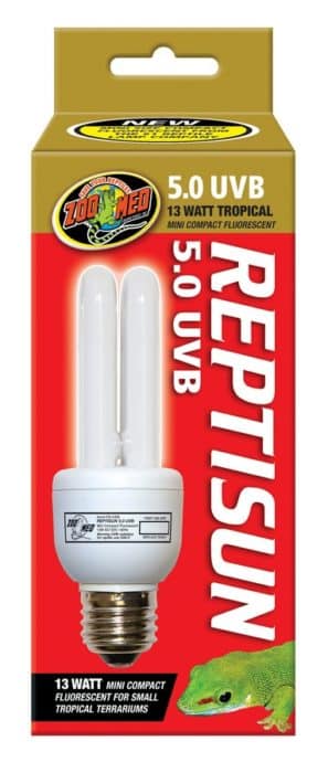 ZOOMED ReptiSun Compact 13W UVB 5.0 ampoule compacte avec culot E27 pour terrarium