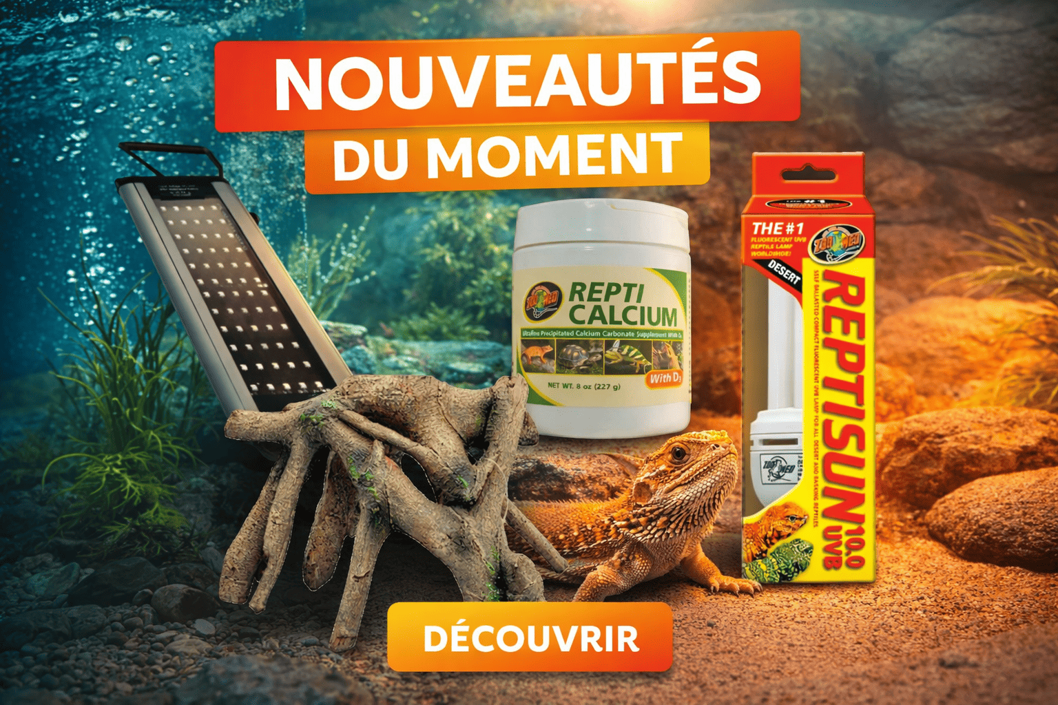 Produits pour reptiles et aquariums(1)