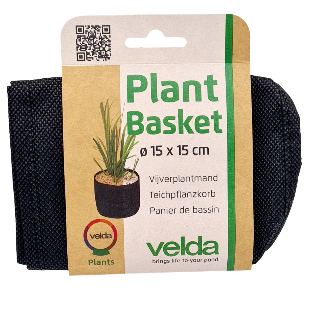 VELDA Plant Basket 15 cm x 15 cm panier de culture rond pour plante de bassin