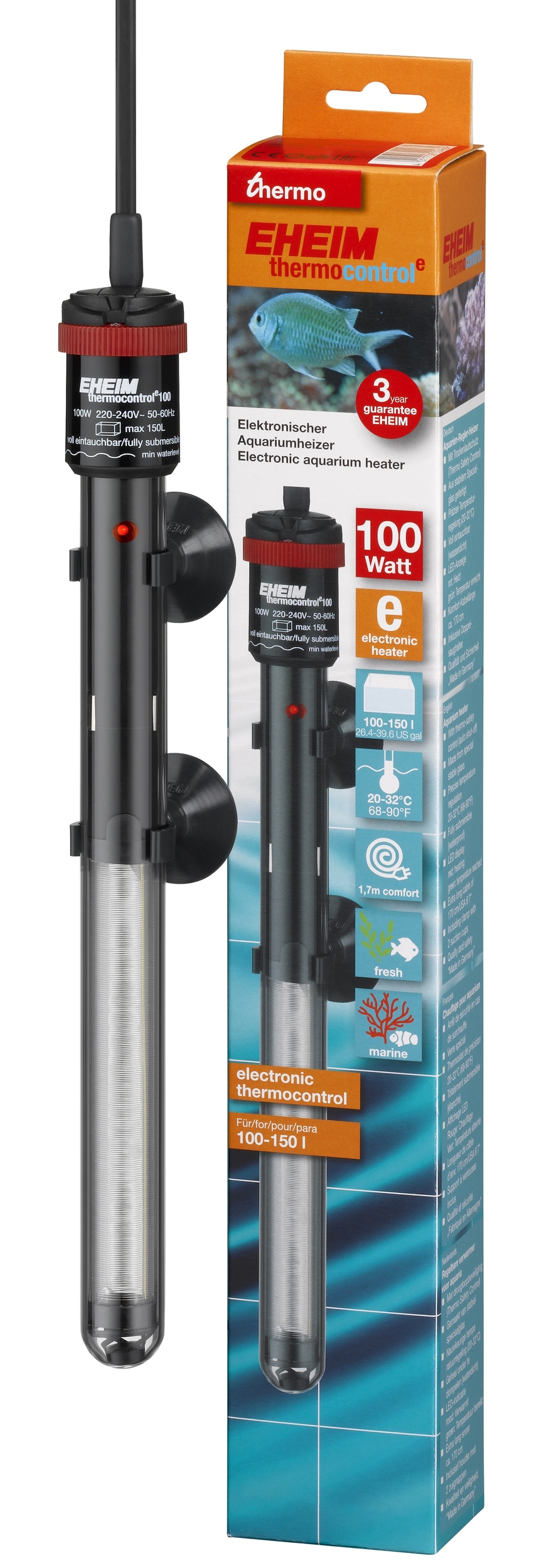 EHEIM thermocontrol e100 chauffage électronique pour aquarium de 100 à 150 L