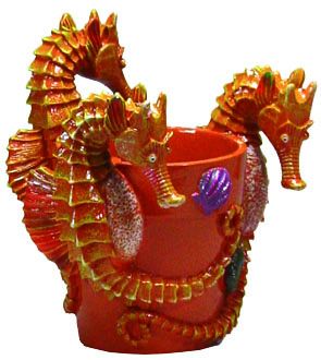 EE923 Seahorse Planter