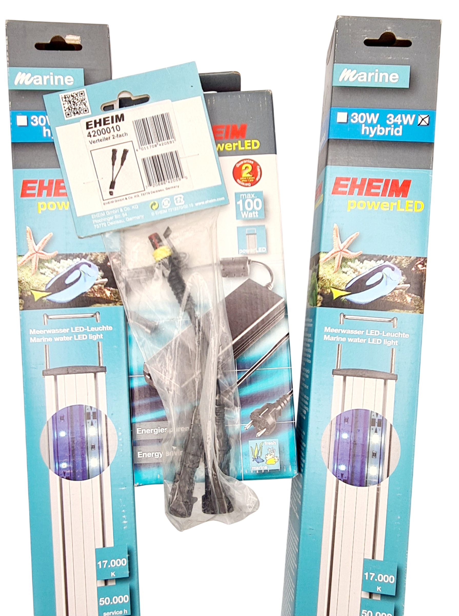 eheim-kit-2-x-rampes-powerled-marine-hybrid-1074-mm-alimentation-100w-distributeur-2-voies
