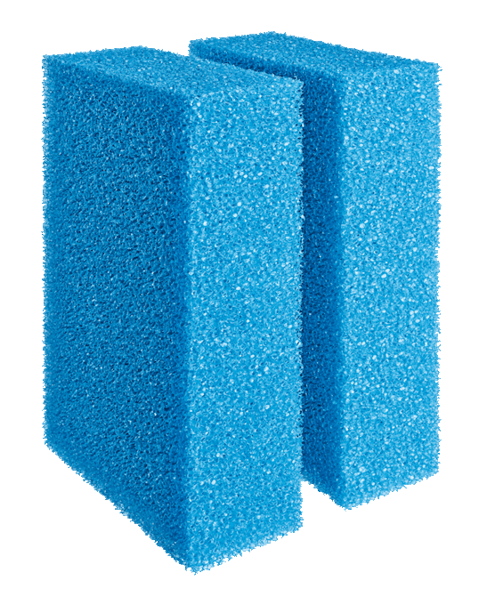 OASE Lot de 2 mousses Bleues de rechange 42896 pour filtres pour BioTec ScreenMatic 18, 36, 60000, 90000 et 140000